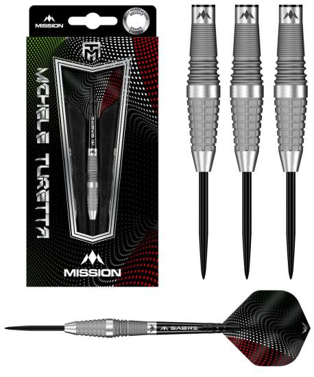 Mission Michele Turetta 90% Sandgestrahlt Steeldart 21-23g