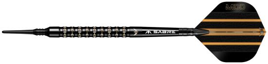 Mission Mike De Decker 95% Schwarz-Gold Softdart 20g