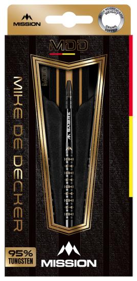 Mission Mike De Decker 95% Schwarz-Gold Softdart 20g