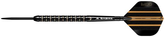 Mission Mike De Decker 95% Schwarz-Gold Steeldart 22-24g
