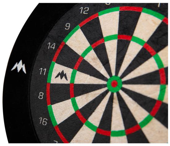 Mission Mini Desktop Dartboard 20cm mit Surround u. 6 Darts
