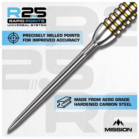 Mission R2.5 Rapid Dart Points Spitzen SM1 30-35-40 mm Silber