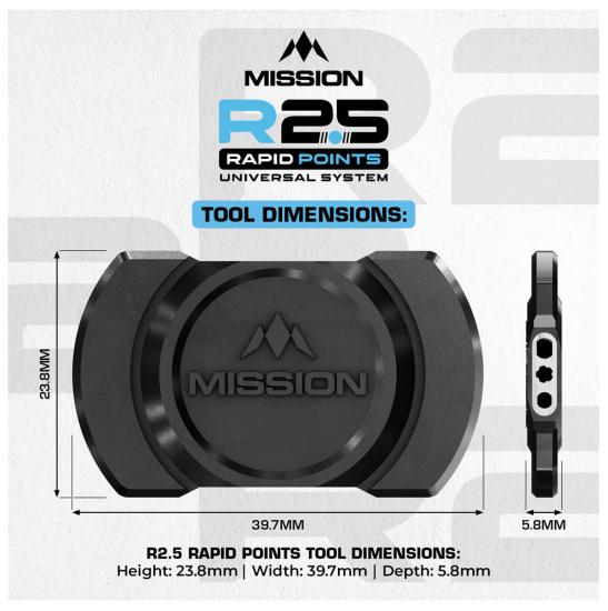 Mission R2.5 Rapid Dart Points Spitzen Wechsler 
