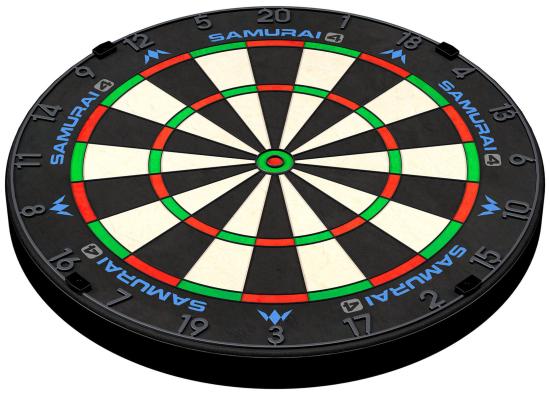 Mission Samurai 4 Graphite Grau Steeldart Dartboard