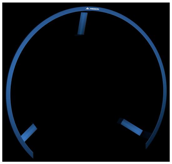 Mission Torus 270 Blau Dartboard Beleuchtung