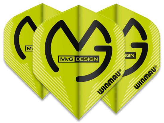 Winmau Mega MvG Flight Grün MvG Logo groß