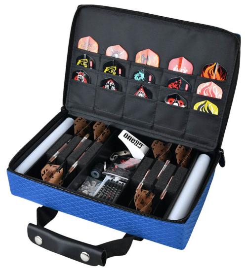 one80 Master Dart Box Koffer blau