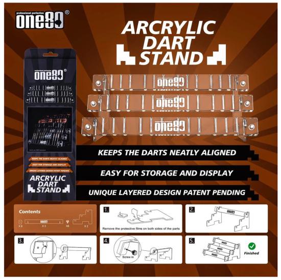 One80 Arcrylic Dart Stand Darthalter