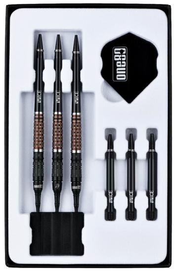 One80 Desmond Chint Schwarz/Kaffee Signature Softdart 18,5g