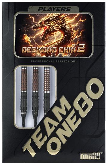 One80 Desmond Chint Schwarz/Kaffee Signature Softdart 18,5g