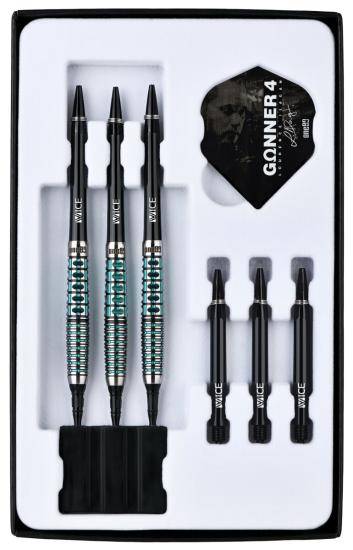 One80 Gunner 4 Signatur Softdart Schwarz-Jade 18g