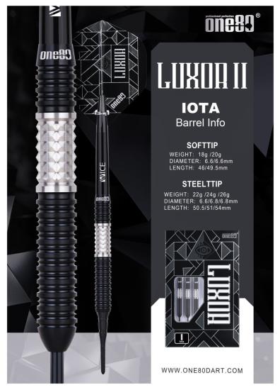 One80 Luxor 2 Iota Softdart 18-20g
