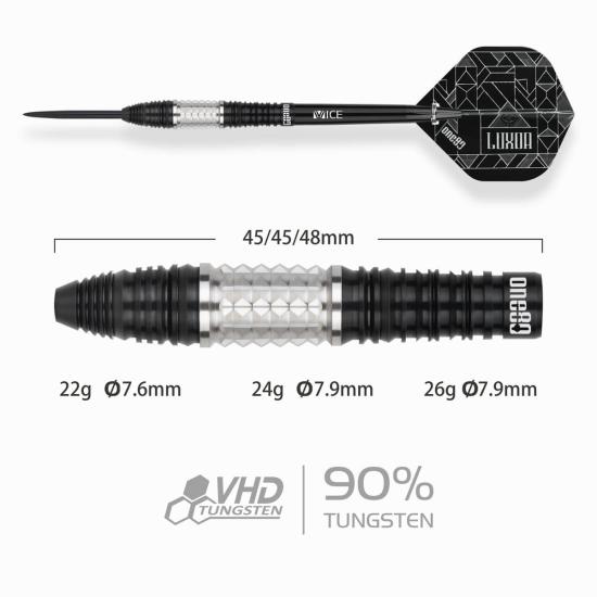One80 Luxor 2 Theta Steeldart 22-24-26g