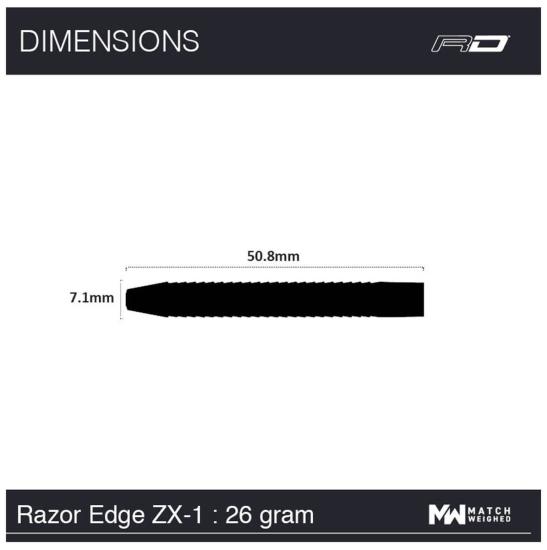 RedDragon Razor Edge ZX-1 Steeldart 22-24-26g