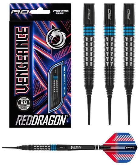 RedDragon Vengeance Blau 90% Tungsten Softdart 20g