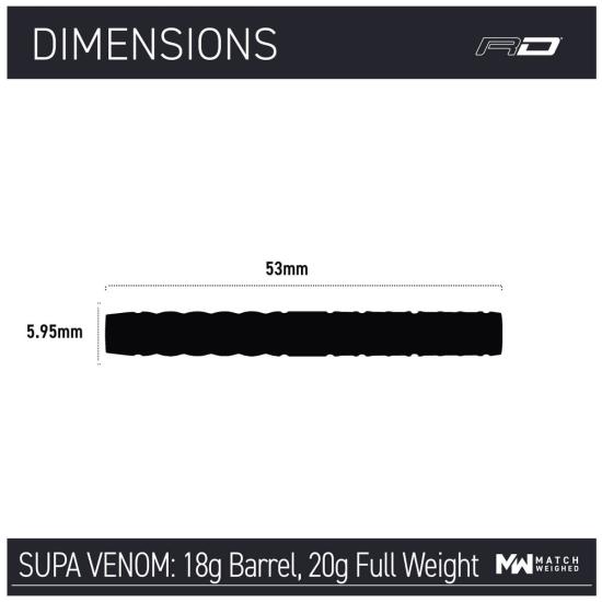RedDragon Peter Wright Supa Venom Softdart 20g