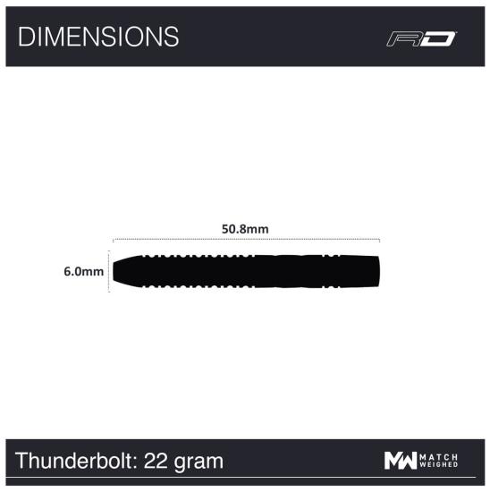 RedDragon Gerwyn Price Thunderbolt Steeldart 22-24g Wird nicht mehr Produziert