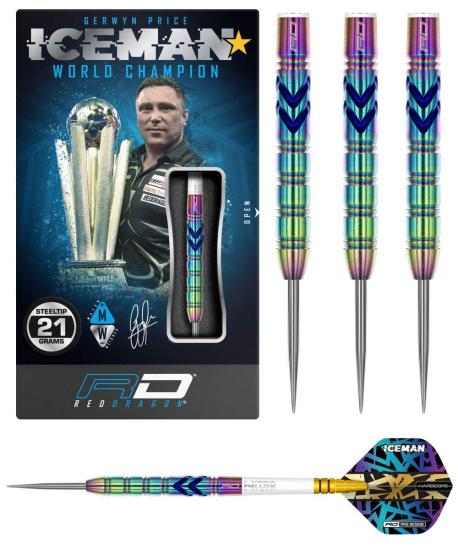 RedDragon Gerwyn Iceman Price Ionic Steeldart 21-23-25g