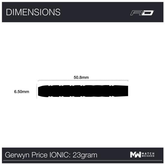 RedDragon Gerwyn Iceman Price Ionic Steeldart 25 g