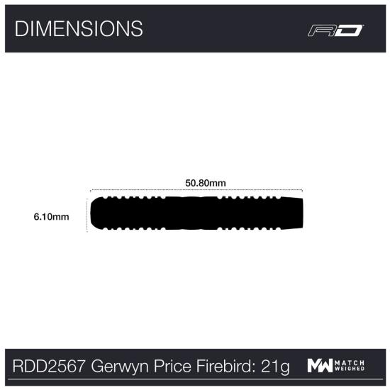 RedDragon Gerwyn Price Firebird Steeldart 21-23g