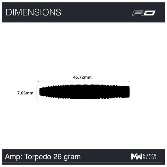 RedDragon Amp Torpedo Steeldart 24-26 g