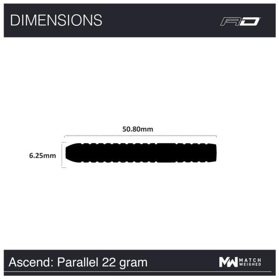 RedDragon Ascend Parallel Steeldart 22-23-24 g