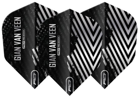 RedDragon Gian van Veen Schwarz-Silber No6