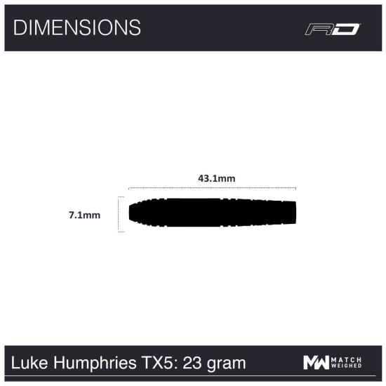 RedDragon Luke Humphries TX5 Steeldart 23-25 g