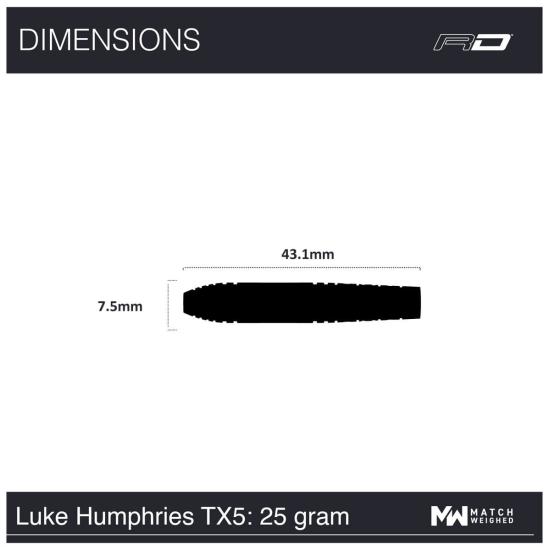 RedDragon Luke Humphries TX5 Steeldart 23-25 g