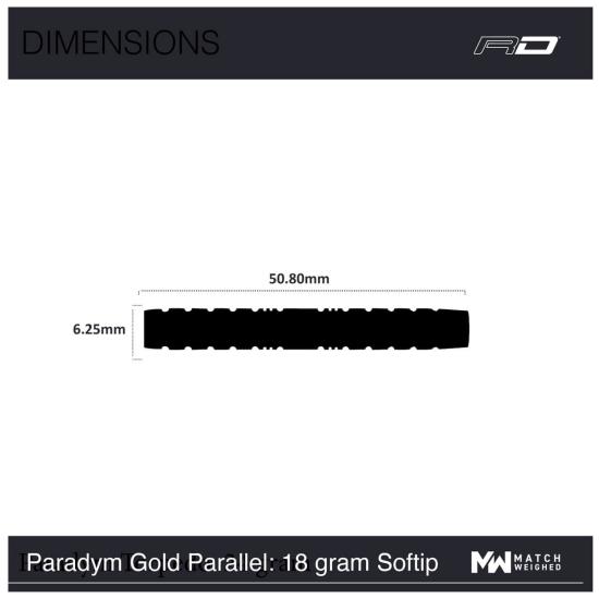 RedDragon Paradym Gold Parallel Softdart 20 g