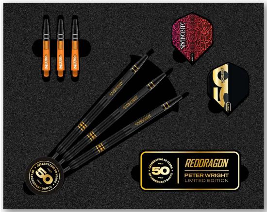 Reddragon Peter Wright 50 Years Player Edition Steeldart 21g