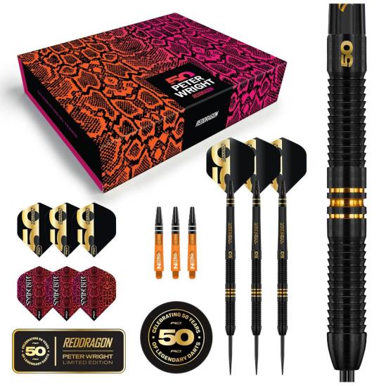 Reddragon Peter Wright 50 Years Player Edition Steeldart 21g