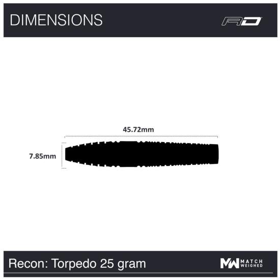 RedDragon Recon Torpedo Steeldart 23-25g