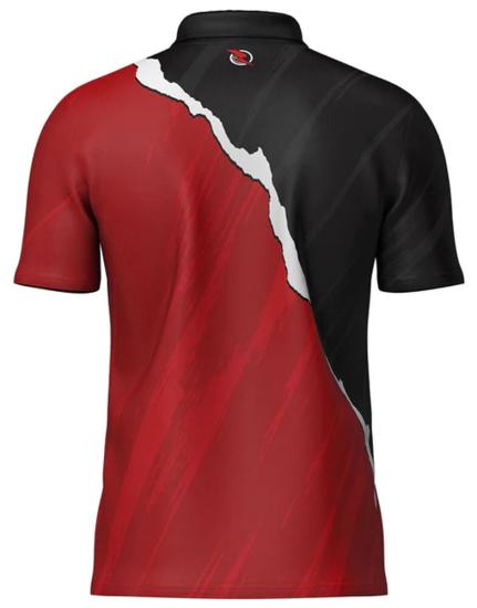 Ruthless RipTorn ECO  Schwarz-Rot Dart Shirt