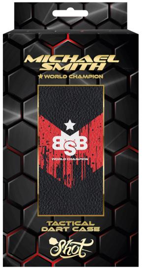 Shot Tactical Michael Smith WC Dart Tasche Schwarz-Rot