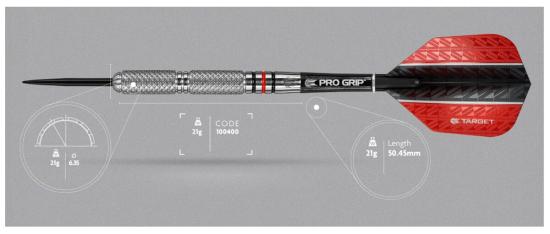Target Vapor8 04 Steeldart 21g