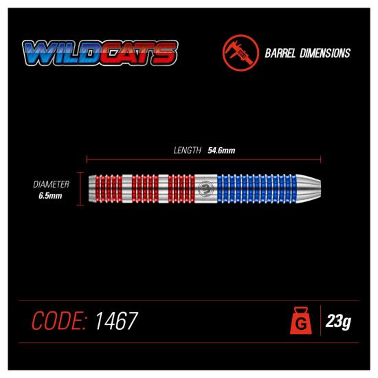 Winmau Wildcats Steeldart 21-22-23-24-25-26g