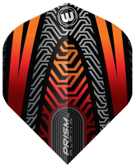 Winmau Prism Alpha Schwarz-Orange Flight No2