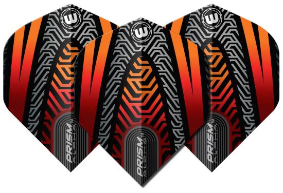 Winmau Prism Alpha Schwarz-Orange Flight No2