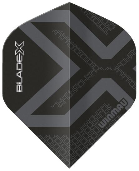 Winmau Blade X  Prism Delta Flights No2 Metallic Schwarz