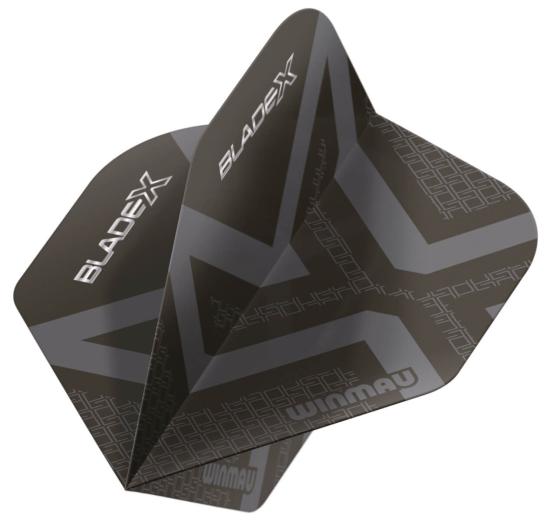 Winmau Blade X  Prism Delta Flights No2 Metallic Schwarz