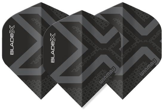 Winmau Blade X  Prism Delta Flights No2 Metallic Schwarz