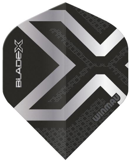 Winmau Blade X  Prism Delta Flights Metallic Schwarz-Silber