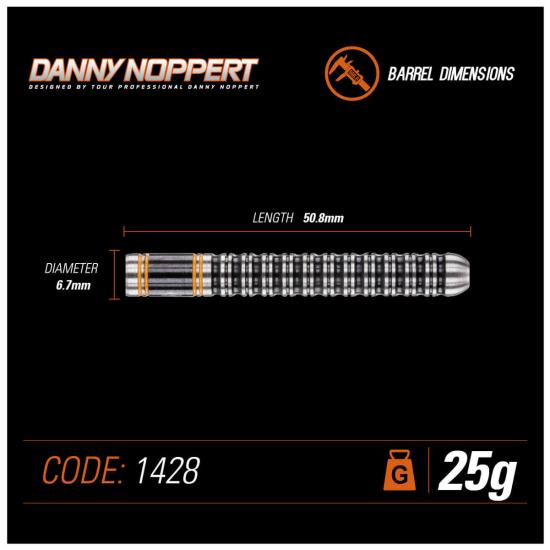 Winmau Danny Noppert Original Unterschrieben Steeldart 25g