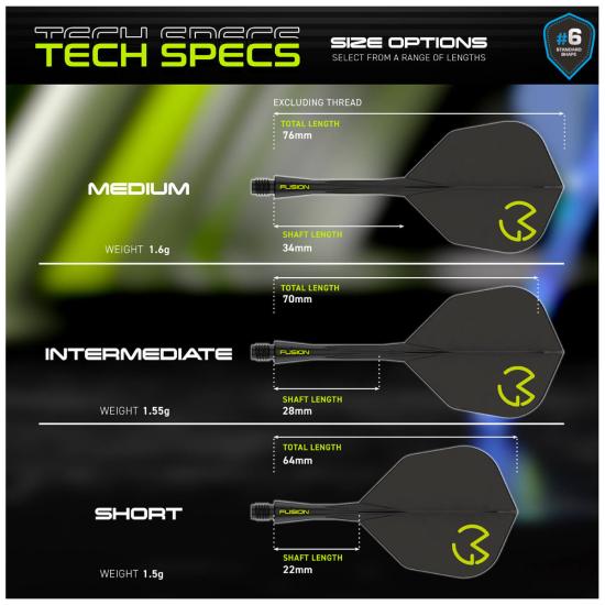 Winmau Fusion Flight-Shaft MVG No6 Pac Man