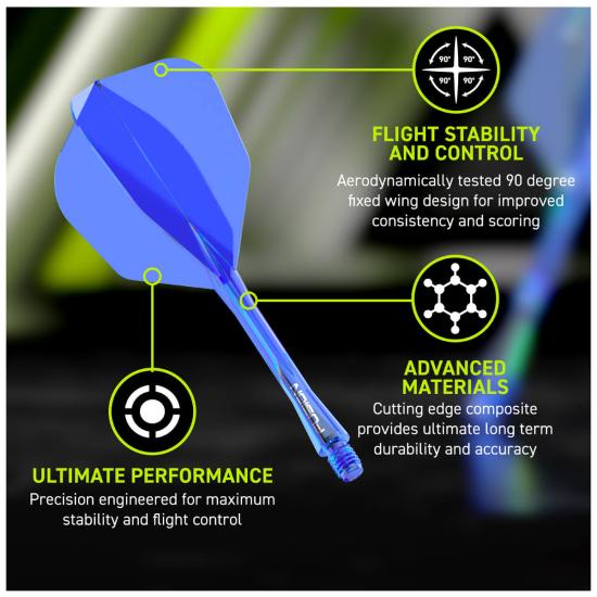 Winmau Fusion Flight-Shaft No6 Blau