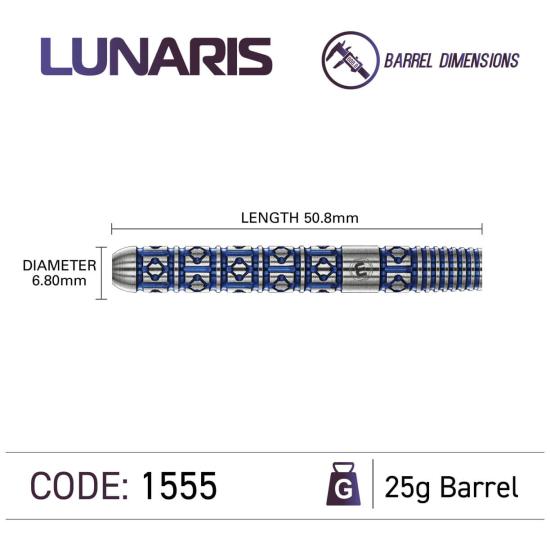 Winmau Lunaris Parallel Steeldart 23-25g