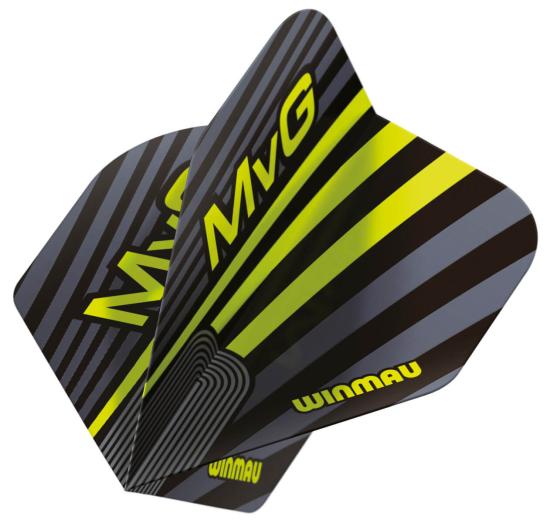 Winmau MvG Flight Schwarz-Grau-Grün 2025