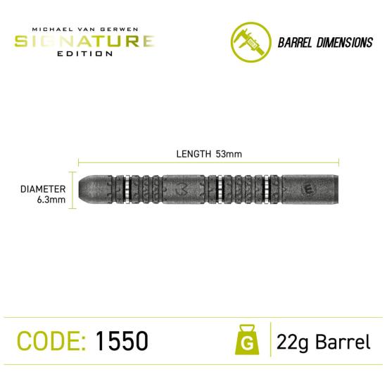 Winmau MVG Signature Edition Steeldart 22-23-24g