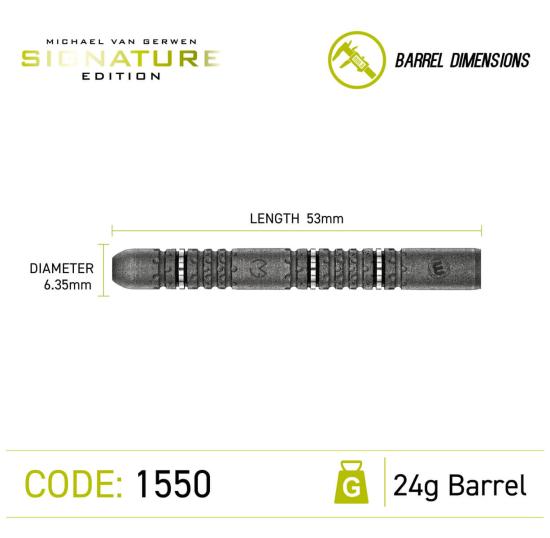 Winmau MVG Signature Edition Steeldart 22-23-24g